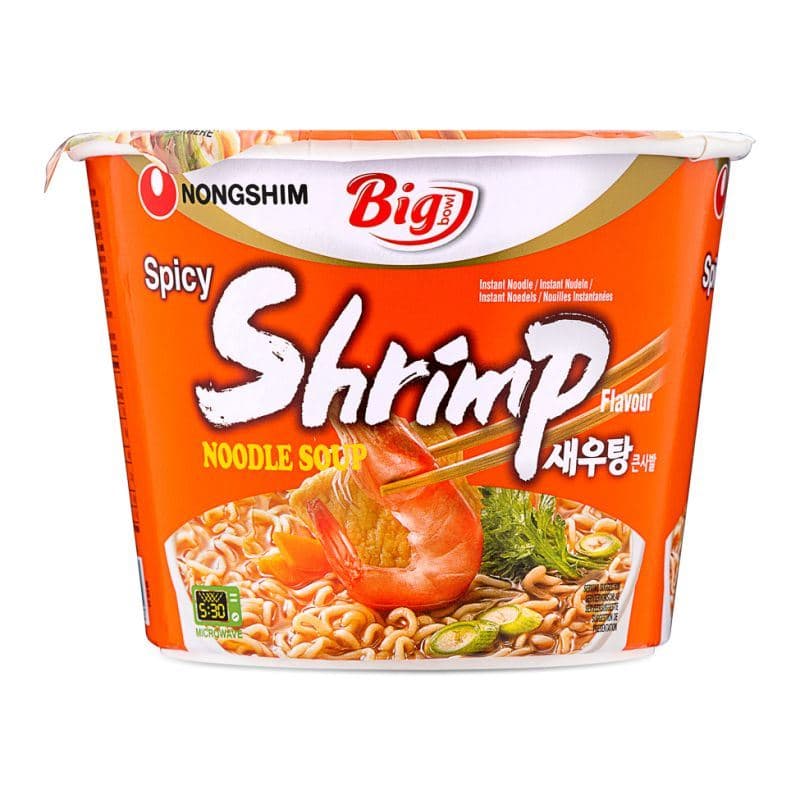 Nongshim Big Bowl Spicy Shrimp Flavour Noodle 새우탕 큰사발