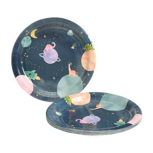 Sainsburys Space Dino paper plates 23cm (British brand)