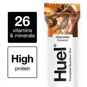 Sainsburys Huel Chocolate Caramel Complete Nutrition Bar 55g- Buy online at McGrocer