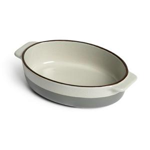 Habitat Small Ceramic Roaster Grey Speckle Finish, UK version