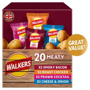 Walkers Meaty Variety Multipack 20 x 25g (British brand)