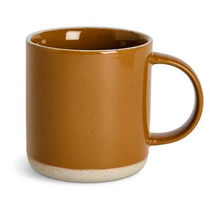 Habitat Gloss Raw Edge Mug Camel 410ml, UK version