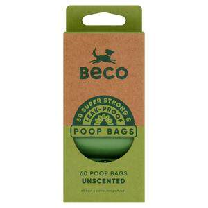 Sainsburys Beco Poop Bags Unscented Leak Proof 60 Pack Large- Buy online at McGrocer