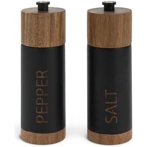 Habitat Acacia Wood Salt and Pepper Mill Black, UK version