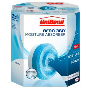 Unibond Moisture Absorber Refill Neutral 2x450g (British brand)