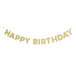 Sainsbury's Home Happy Birthday Bunting Gold