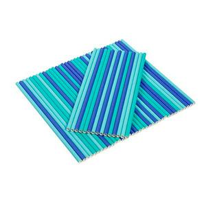 Sainsburys Sainsbury's Home Mixed Blue Paper Straws 50 Pack- Buy online at McGrocer