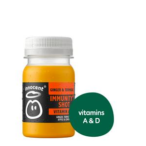 Innocent Immunity Ginger Turmeric Apple & Lemon Shot 80ml, UK version