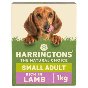 Sainsburys Harringtons Small Adult Complete Dog Food Lamb & Rice 1kg- Buy online at McGrocer