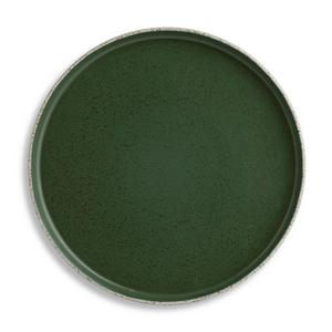Habitat Green Dinner Plate Raw Edge 26.4cm, imported from the UK