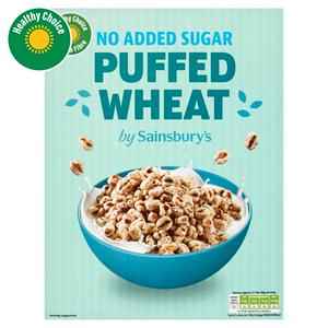Sainsbury's Puffed Wheat cereal unsweetened 160g (British brand)
