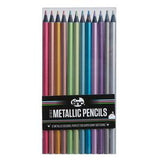 Tinc brand Metallic Pencils Set Of 12 in vivid colours (British brand)