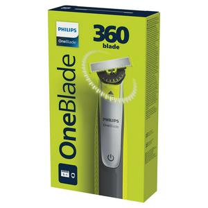 Philips OneBlade 360 Face Trimmer with Comb Attachment, imported from the UK