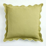 Habitat Scallop Cushion Olive 43 x 43 cm, UK version