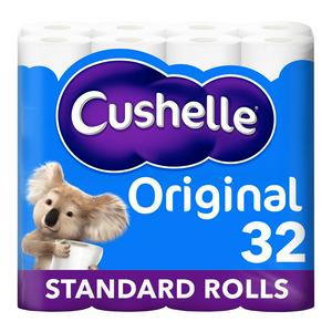 Cushelle Original toilet rolls 32 pack - British product