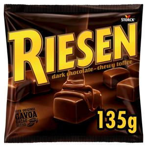 Sainsburys Riesen Chewy Toffee Dark Chocolate Coated 135g- Buy online at McGrocer