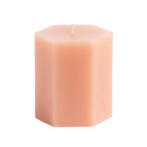 Habitat Hexagon Pillar Candle Blush Small, UK version