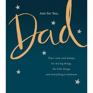 Carlton birthday greeting card for Dad Just For You - British product
