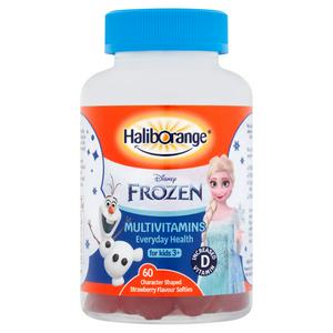 Haliborange Disney Frozen Multivitamins Strawberry Softies 60 Count, UK version
