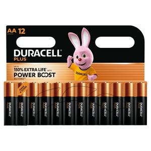 Duracell AA Batteries Powerboost Plus Pack of 12 - British product