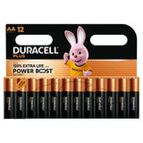 Duracell AA Batteries Powerboost Plus Pack of 12 - British product