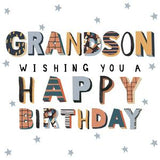 Camden Graphics Grandson birthday card 18.6cm - British product