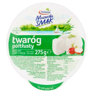 Mlekpol halbfetter Quarkkäse 275 g, importiert aus Großbritannien