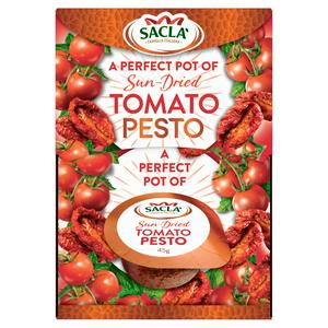 Sacla' Sun Dried Tomato Pesto 45g (British brand)