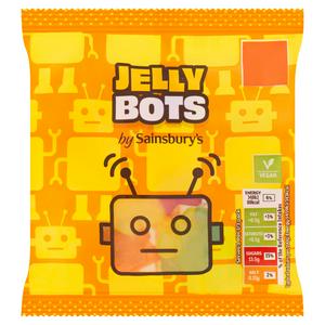 Sainsbury's Jelly Bots mixed fruit gummies 70g (British brand)