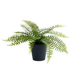 Habitat medium artificial fern in black pot, UK version