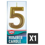 Dr. Oetker Number 5 birthday cake candle, UK version