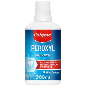 Colgate Peroxyl Medicated Mouthwash Alcohol Free 300ml - British product