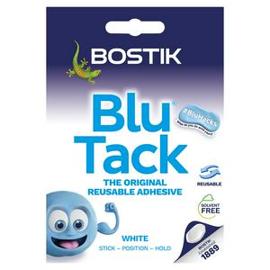 Bostik Blu Tack White adhesive putty - British product