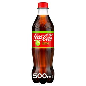 Coca-Cola Lime soft drink 500ml - British product