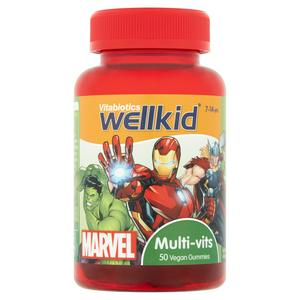 Sainsburys Vitabiotics WellKid Multi-Vitamin Vegan Gummies Strawberry Flavour 7-14 Years 50- Buy online at McGrocer