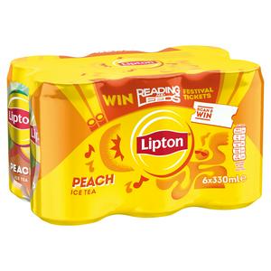 Lipton Peach Ice Tea Fruit Cans 6x330ml, UK version