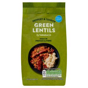 Sainsbury's green lentils 500g (British brand)