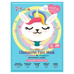 7th Heaven Coconut Papaya Llamacorn Face Mask Sachet (British brand)