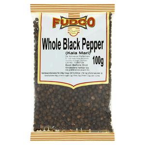 Fudco Ganze Schwarze Pfefferkörner 100g Pfefferkörner Gewürze