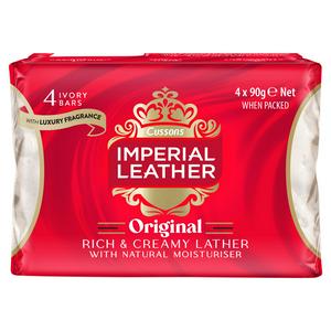 Imperial Leather Original Bar Soap 4x90g, UK version