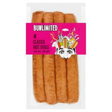 Bunlimited 4 Classic Hot Dogs 280g - British product