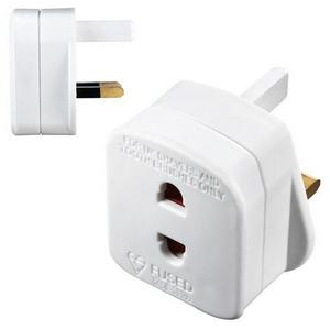 Masterplug Shaver Adaptor White imported from the UK