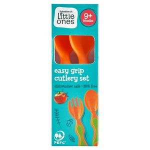 Sainsbury's Baby Cutlery Easy Grip 2 Piece (British brand)