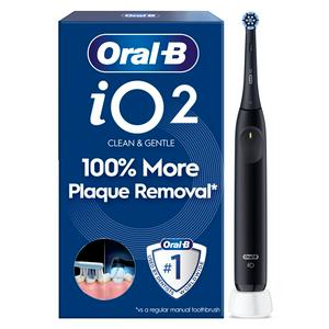Oral-B iO2 Night Black Electric Toothbrush, imported from the UK.