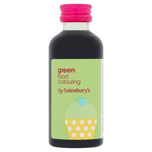 Sainsbury's Green Food Colouring 60ml (British brand)