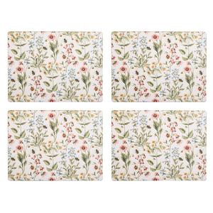 Sainsbury's floral corkback placemats set of 4 (British brand)