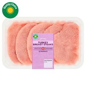 Sainsbury's Steaks de poitrine de dinde britannique 600g