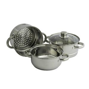 Sainsbury's Home 3 Tier Stainless Steel Steamer 18cm (British brand)