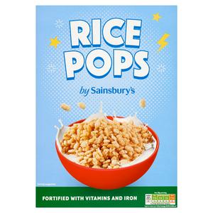 Sainsbury's Rice Pops plain variant 375g (British brand)