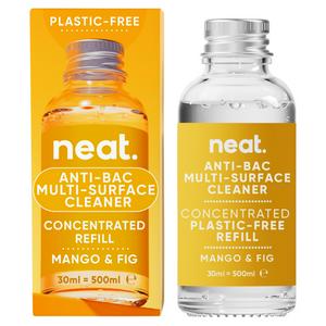 neat. Surface Cleaner Mango & Fig 30ml, imported from the UK